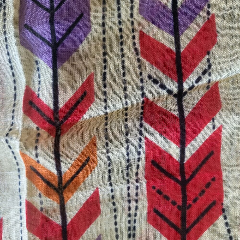 Pistil Celeste Poppy Rectangular Scarf/ Wrap / Shawl - Picture 8 of 15
